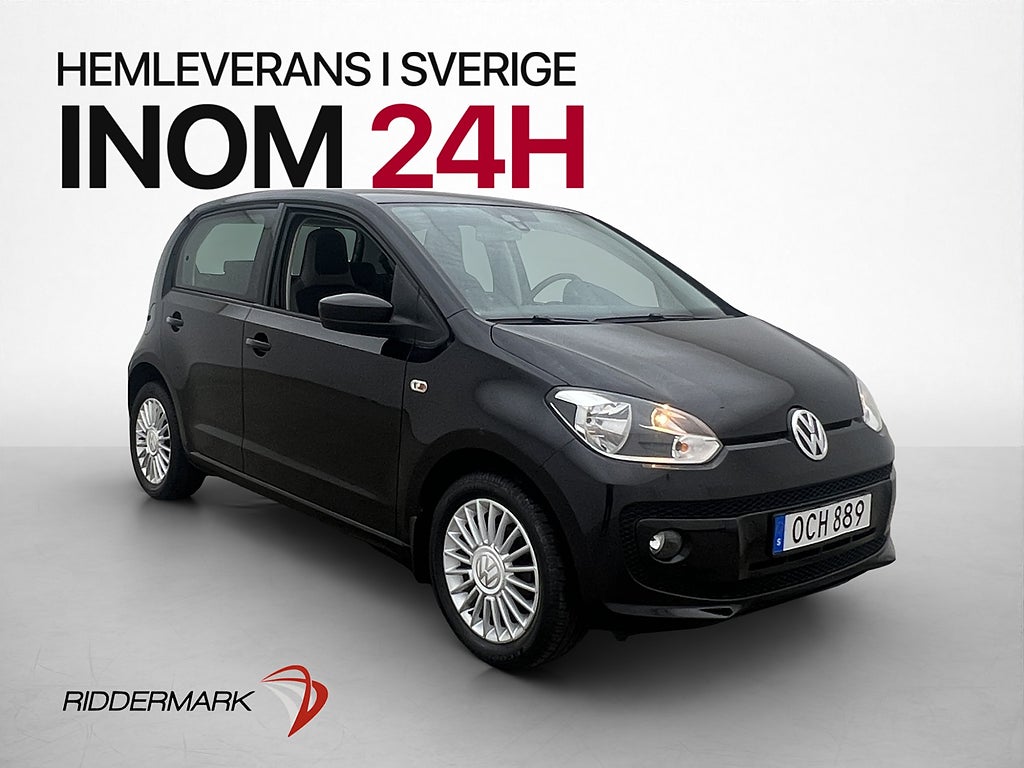 Volkswagen UP! high up! 1.0 MPI 75hk Låg-Årsskatt 0.46 l/mil