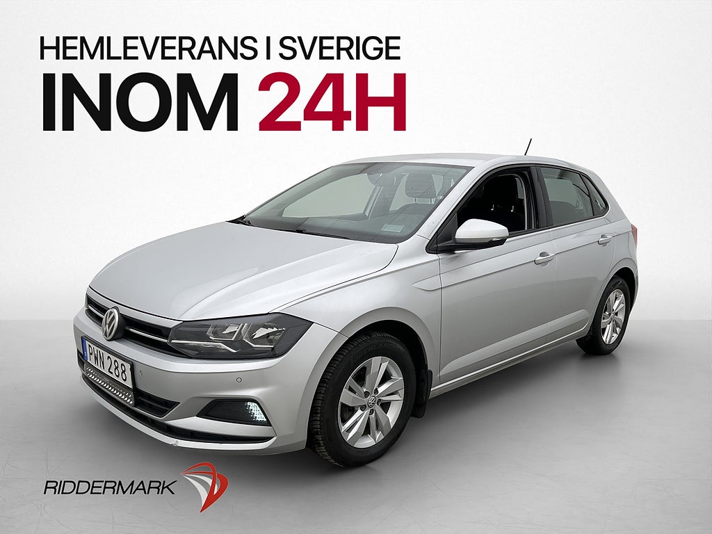 Volkswagen Polo 1.0 TSI 95hk Dragkrok P-Sensorer Bluetooth