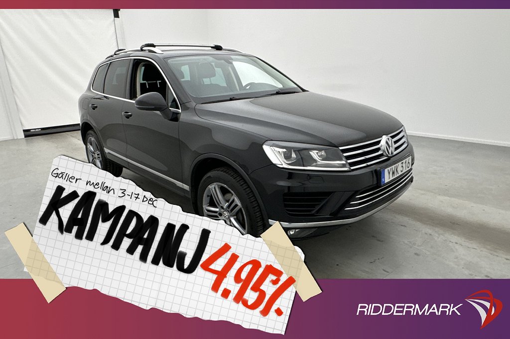 Volkswagen Touareg AWD 204hk Värmare Kamera Nav 4,95% Ränta