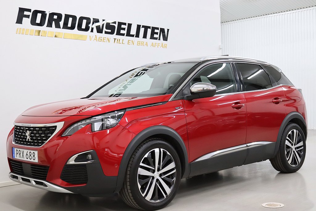 Peugeot 3008 2.0 GT D-Värmare Pano Navi 360° Drag V-hjul 177hk