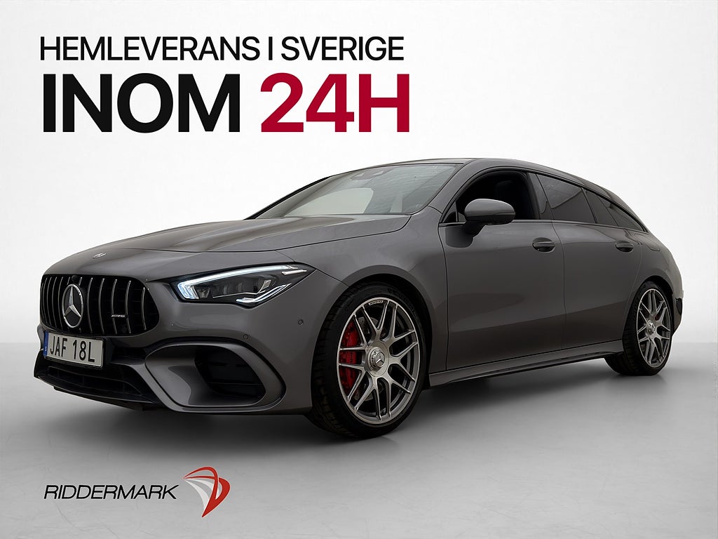 Mercedes-Benz CLA 45 S AMG 4M+ 421hk Pano Burmester Nav Drag