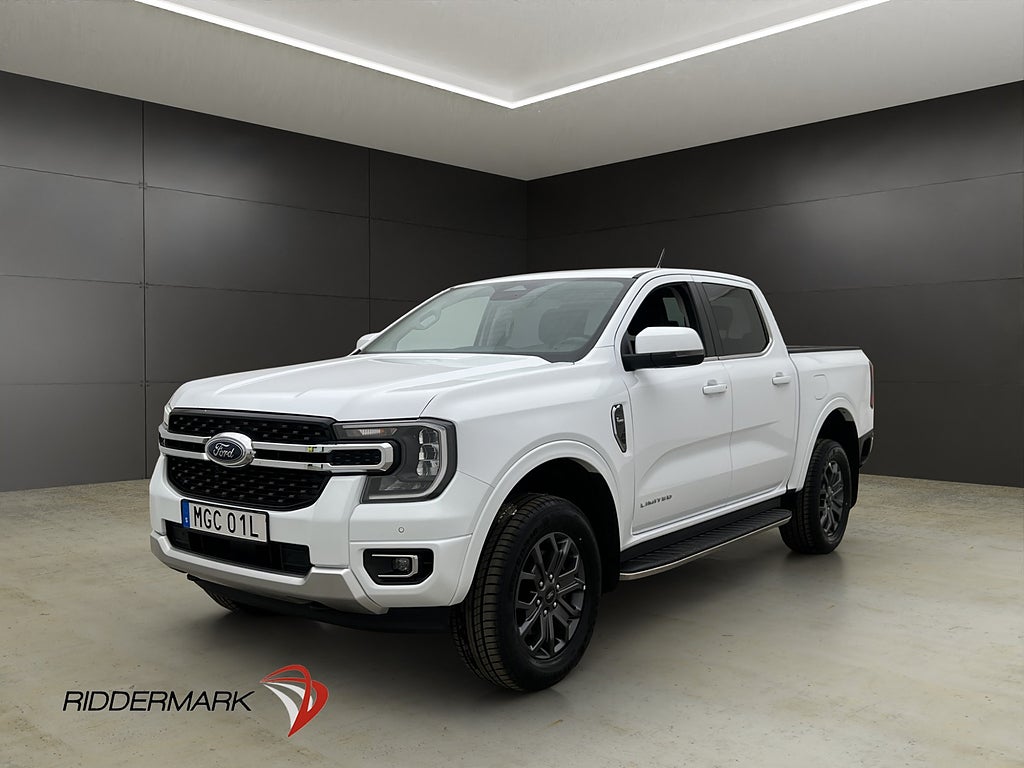 Ford ranger Limited 2.0 e-4WD Värm Drag 360° CARPLAY Moms