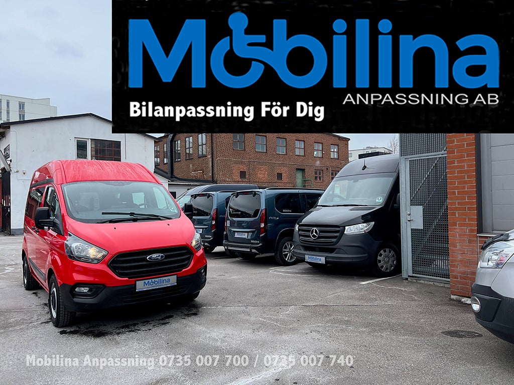 Ford Transit Custom Handikappanpassad Rullstolsbil 