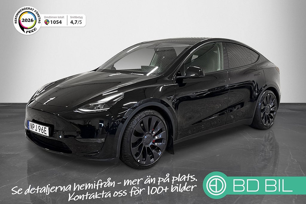 Tesla Model Y Performance 534HK Dragkrok Autopilot Panorama Moms