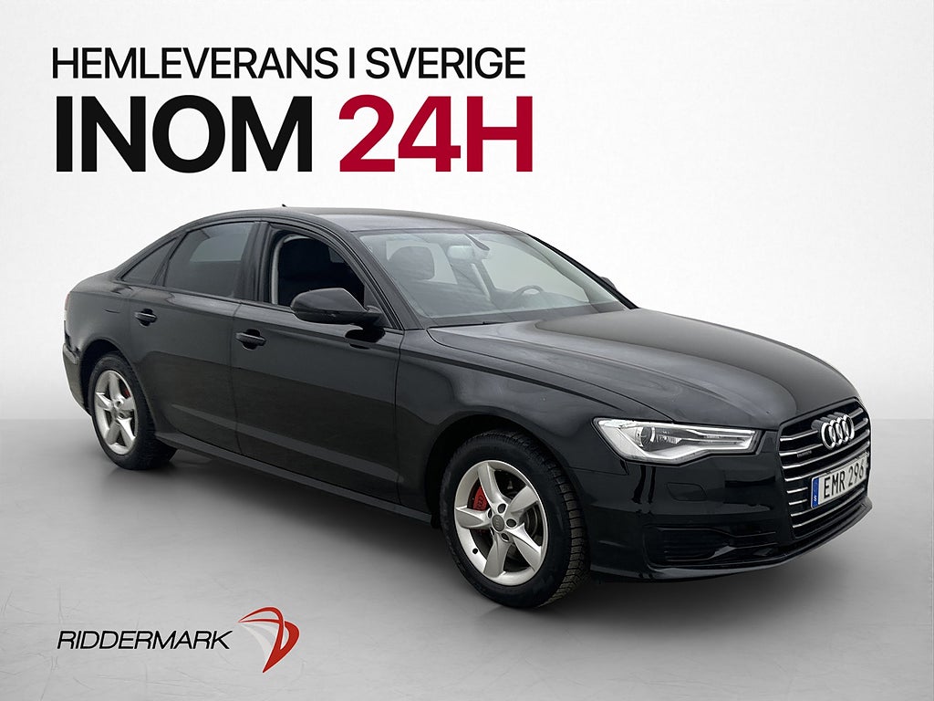 Audi A6 3.0 TDI 218hk Q Sensorer Bluetooth Farthållare