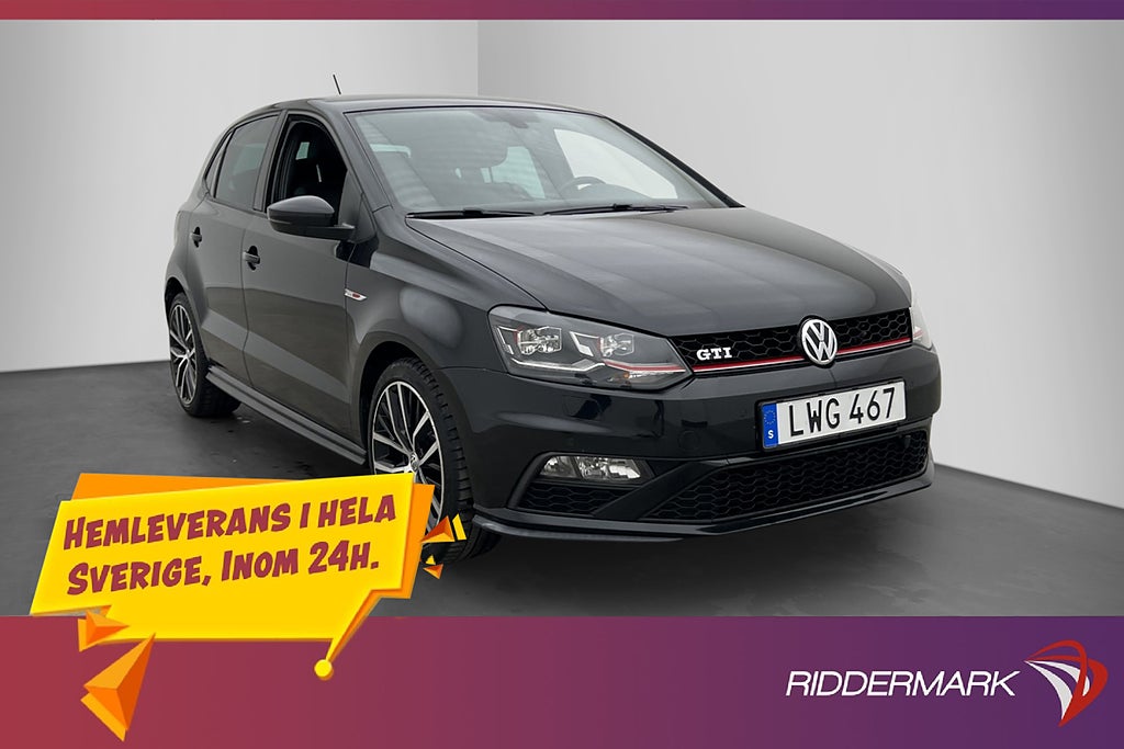 Volkswagen Polo GTI 1.8 TSI 192hk Skinn/Alcantara Kamera