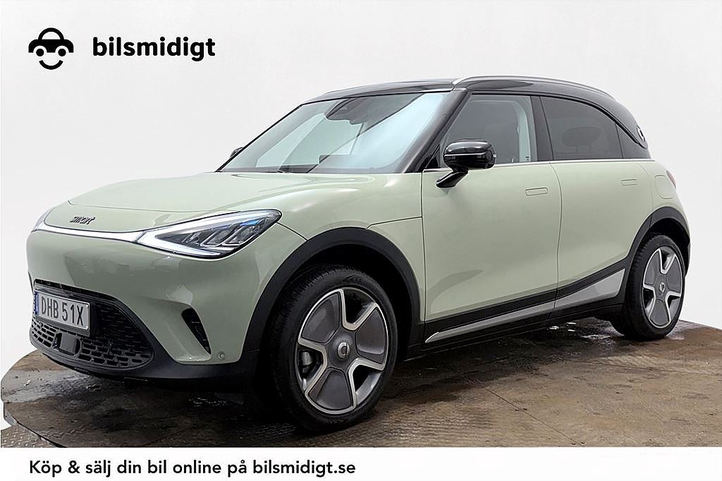 Smart #1 66 kWh CCS Pano Navi 360° 3D Läder Elsäte MOMS 272hk