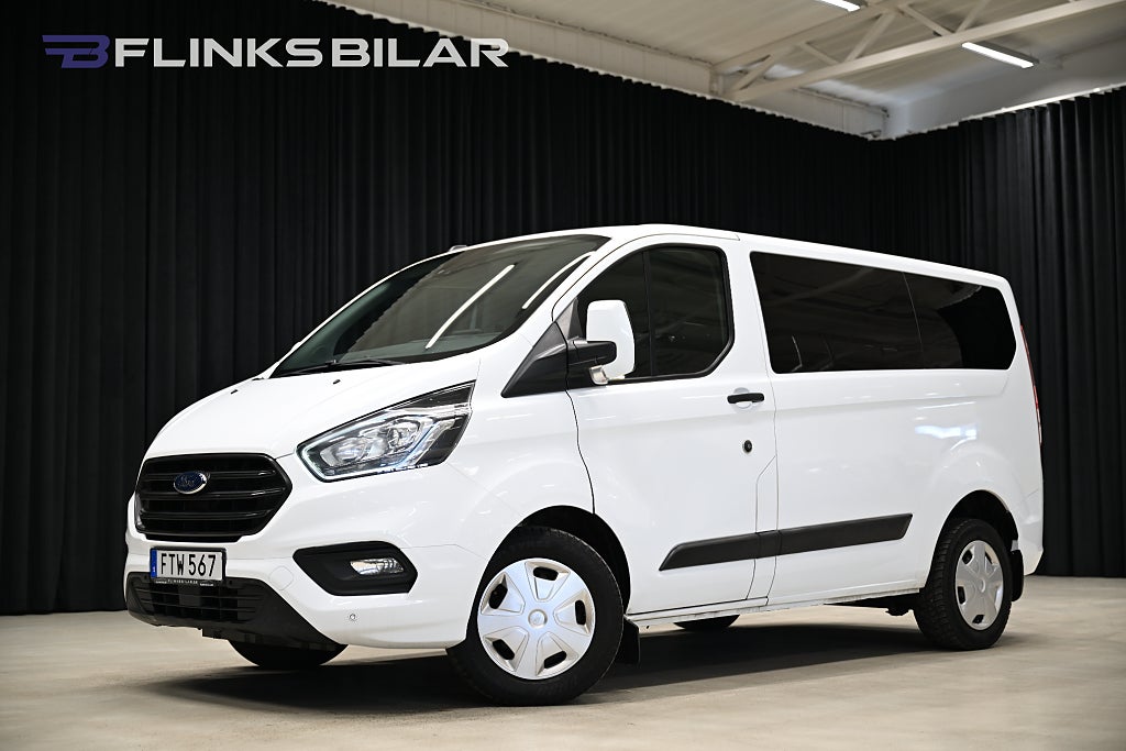 Ford Transit Custom Kombi 130HK Automat|9-Sits|NyKamrem|Leasbar