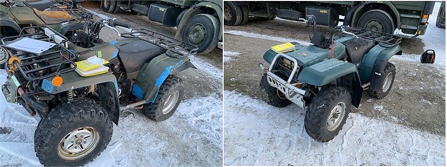 Yamaha 4x4 YFM 350 FV På Nätauktion Försvaret