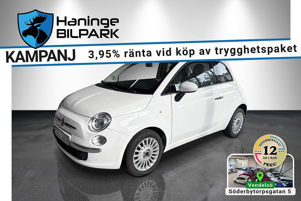 Fiat 500 1.2 8V LOUNGE SUPERDEAL 3.95% / TAKLUCKA / KAMREM BYTT 