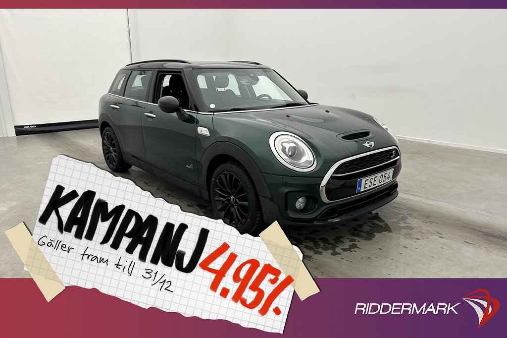 MINI Clubman S ALL4 192hk Salt II Sensorer 4,95% Ränta