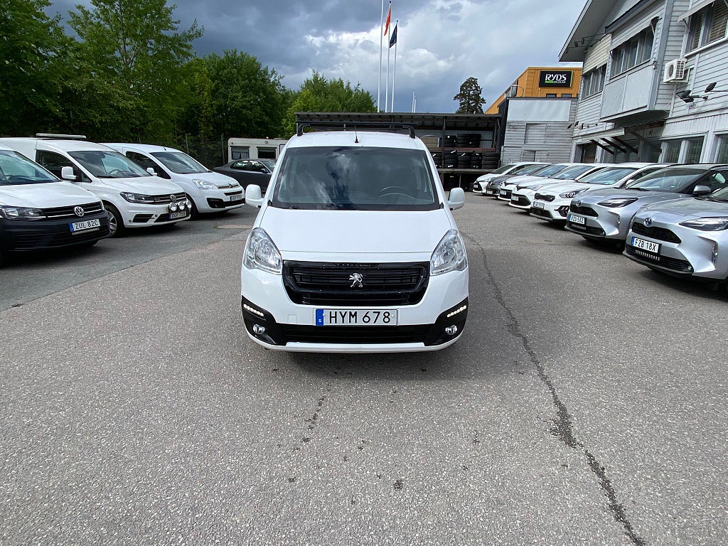 Peugeot Partner VAN UTÖKAD LAST 1.6 BlUEHDI EGS EU6 AUT NYSERV V-HJUL
