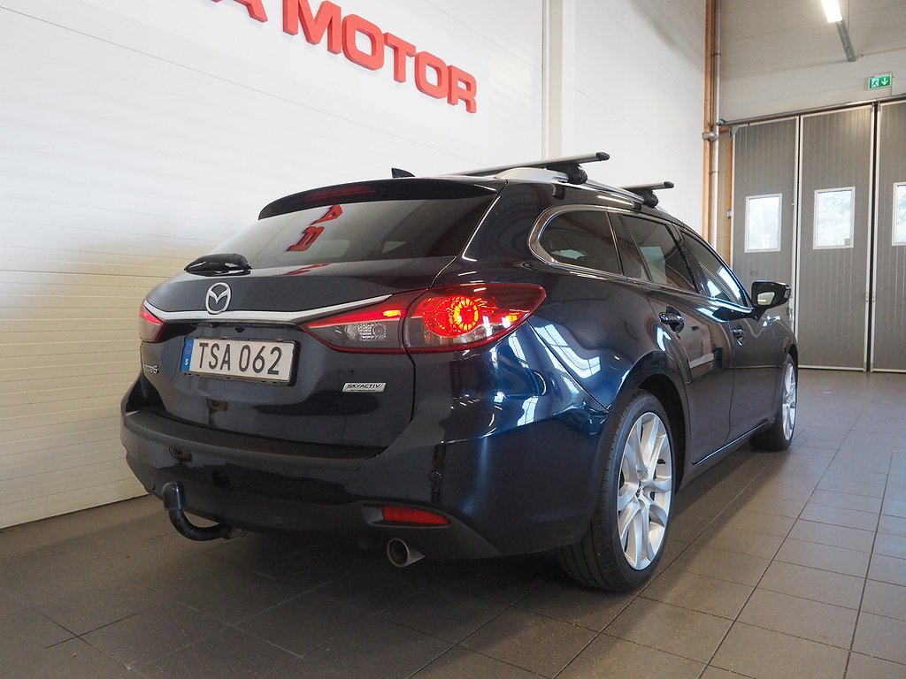 Mazda 6 Wagon 2.2 SKYACTIV-D Aut | Optimum | Drag | B-Kam | 2014