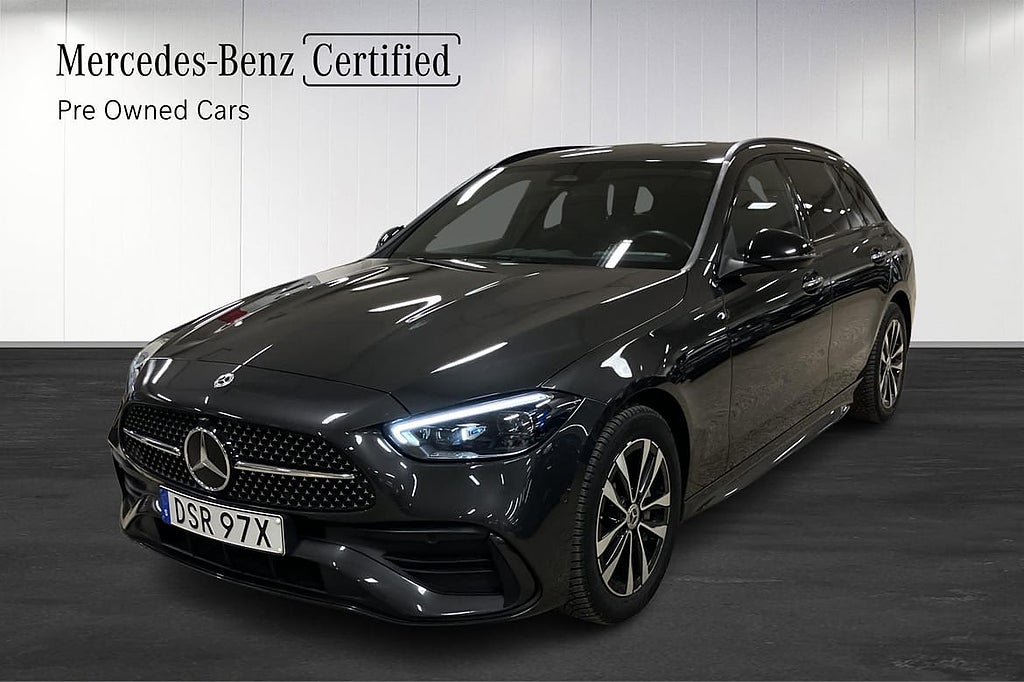 Mercedes-Benz C 300 T de 4MATIC AMG-LINE/Drag/S-VHjul/Night/Digitallight/Keyl...