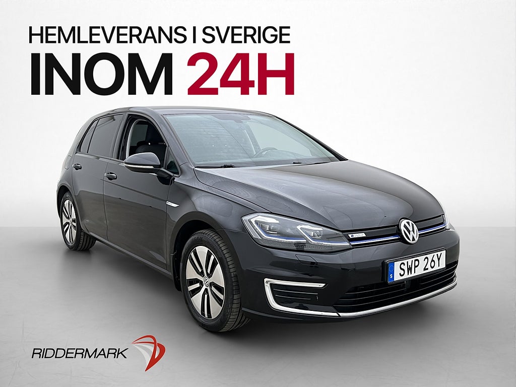 Volkswagen E-Golf 136hk Cockpit MOMS Sensorer CarPlay Navi