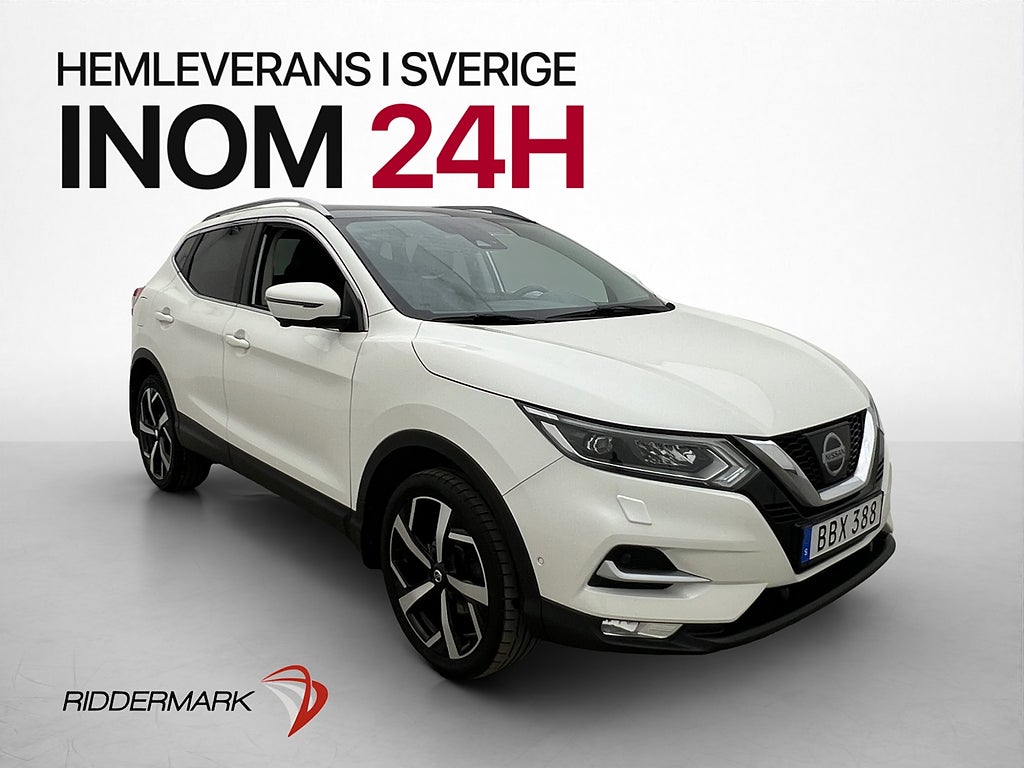 Nissan Qashqai 110hk Tekna Panorama 360° Dragkrok Bluetooth