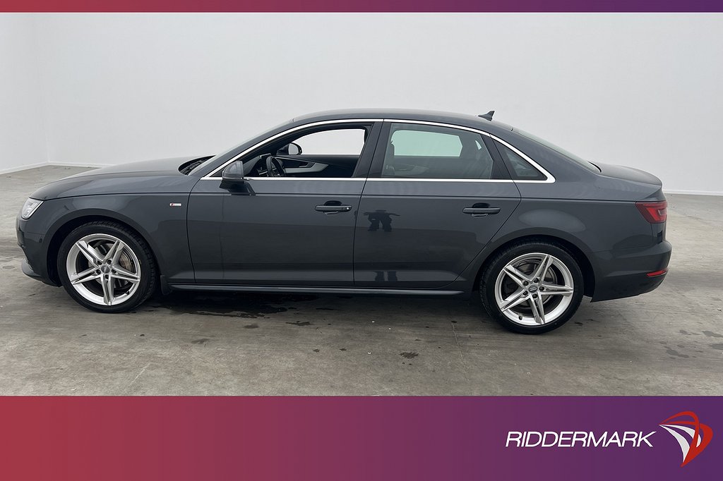 Audi A4 2.0 TDI 190hk Quattro S-Line Cockpit D-Värmare Navi