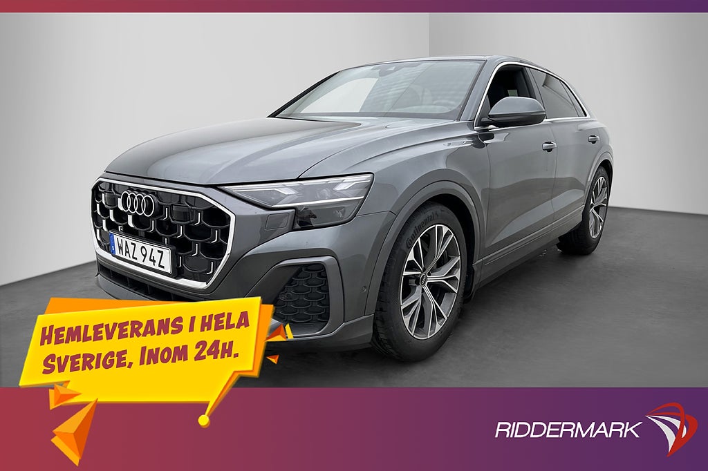 Audi Q8 50 TDI Q S-Line Luftfjädring Matrix Kamera Drag MOMS