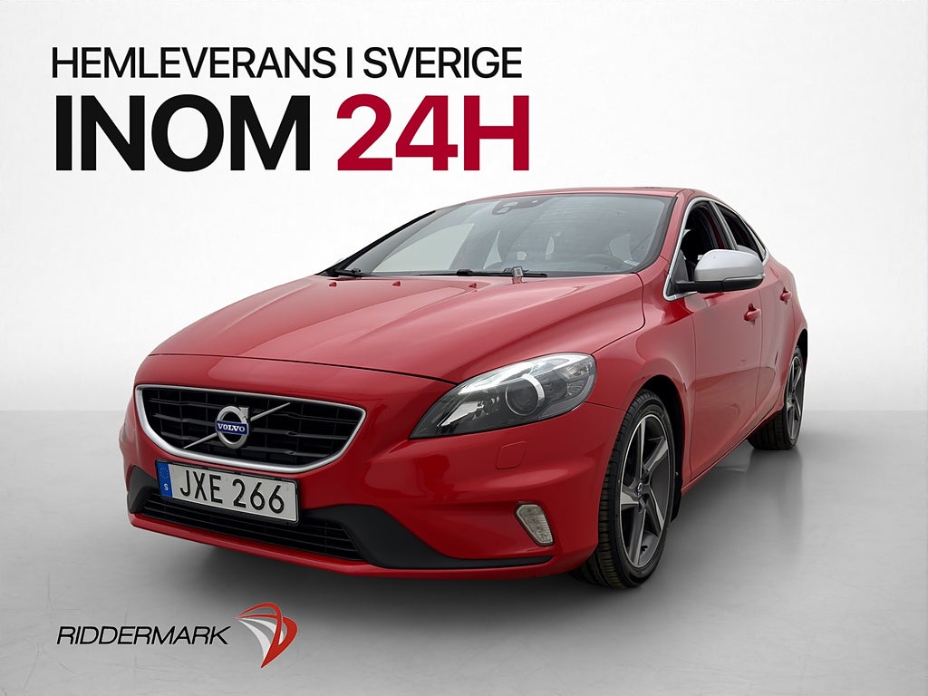 Volvo V40 T2 122hk R-Design Skinn Värmare 0.55l/Mil