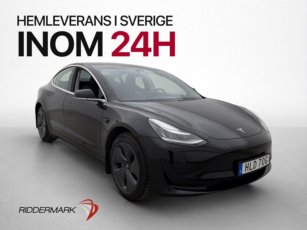 Tesla Model 3 Standard Range Plus 283hk Pano Kamera Skinn AP
