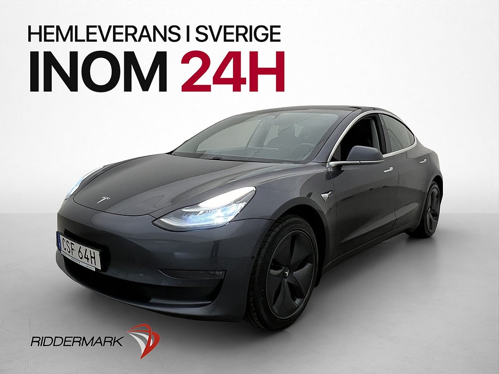 Tesla Model 3 Long Range 287hk Autopilot Pano Kamera MOMS