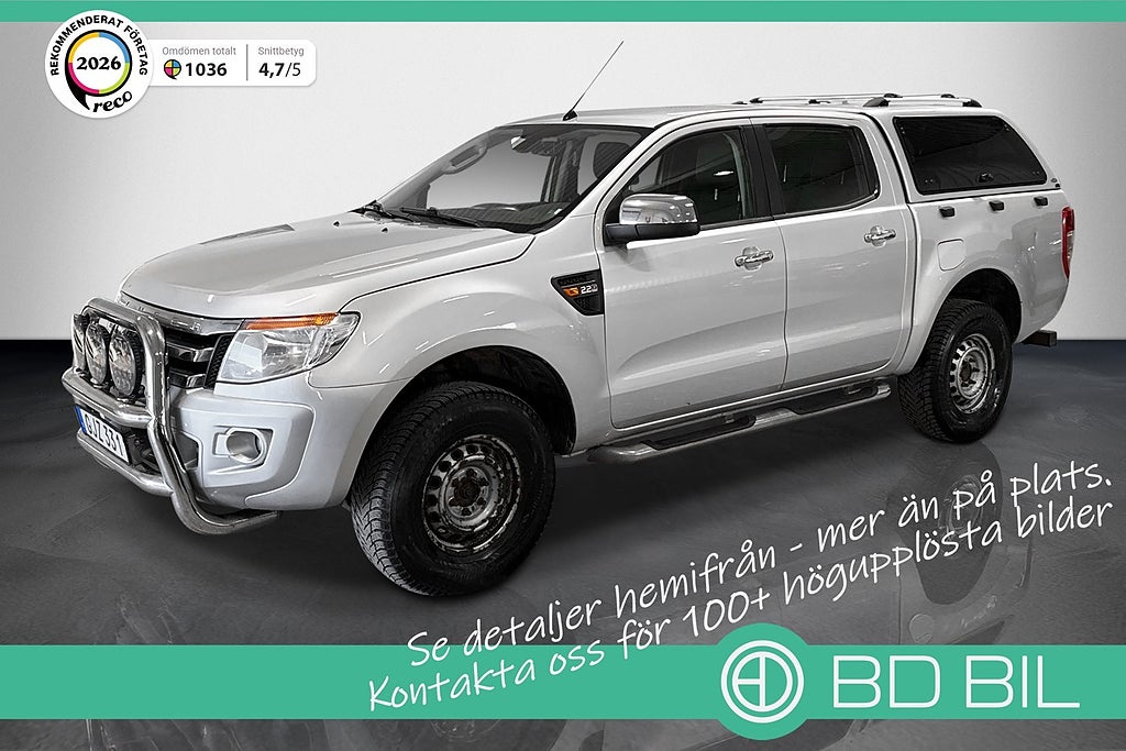 Ford ranger 2.2 TDCI DUBBELHYTT DRAG VÄRMARE NYSERVAD LEASINGKALKYL