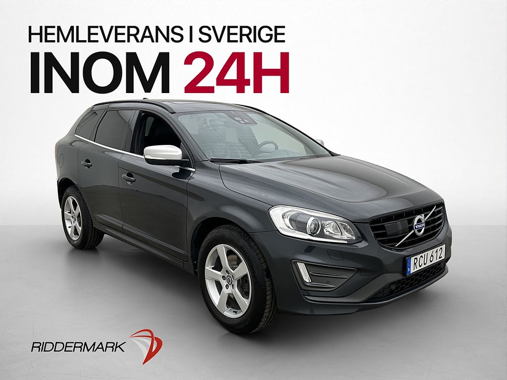 Volvo XC60 D4 Polestar AWD R-Design VOC D-Värm Pano H/K Drag