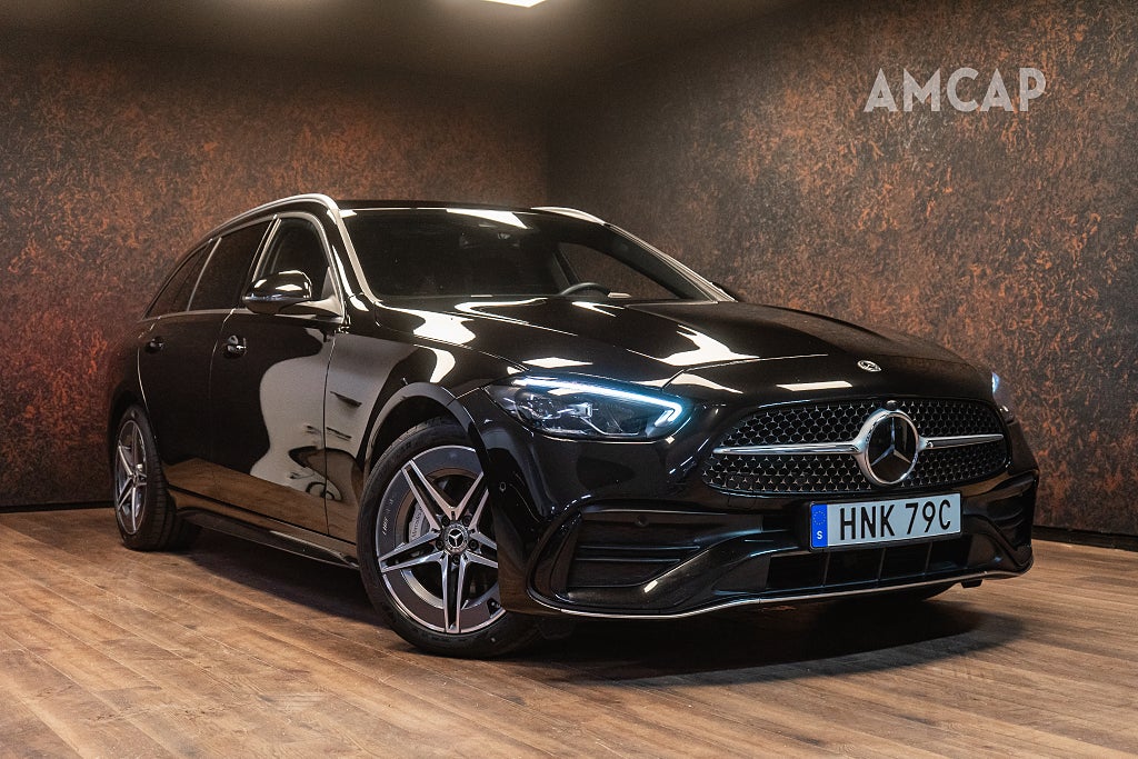 Mercedes-Benz C300 d 300 T d e 4M AMG | MOMS | Burmester | Drag | 4355kr/mån
