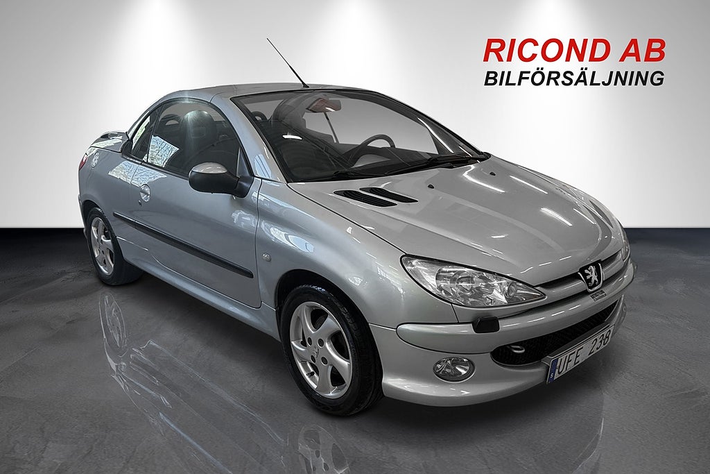 Peugeot 206 CC 1,6 Cab Läder  AC Fin och välvårdad 3,45% RÄNTA