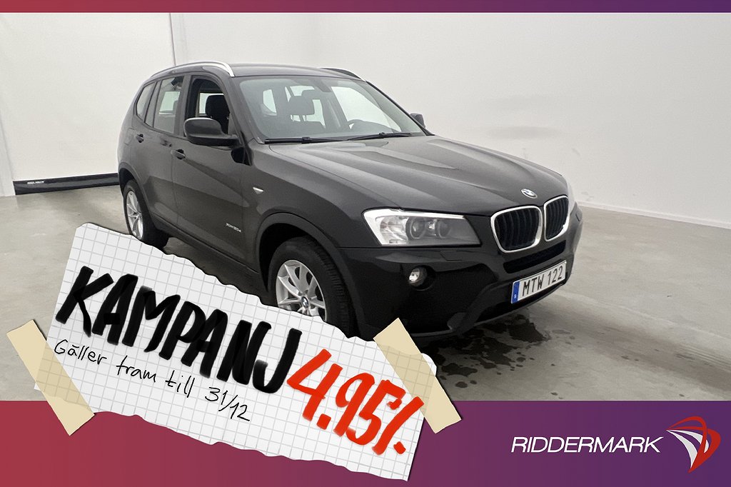 BMW X3 xDrive20d 184hk Sensorer Dragkrok 4,95% Ränta