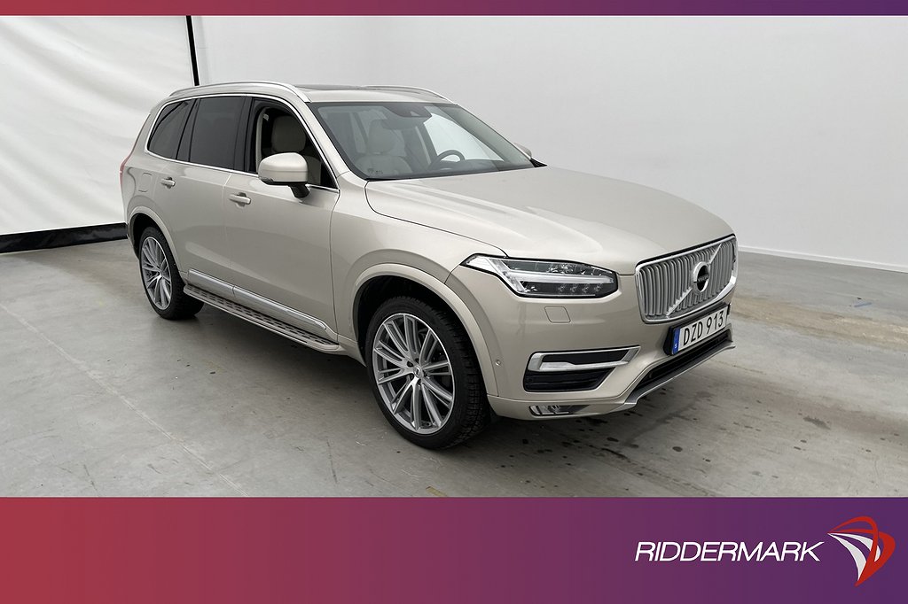 Volvo XC90 D5 AWD 225hk Inscription 7-sits Pano HUD VOC Drag