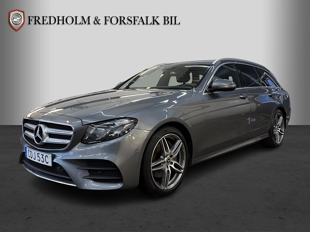 Mercedes-Benz E 220 T d AMG Line Navi 360° Drag Minnespaket Widescreen 
