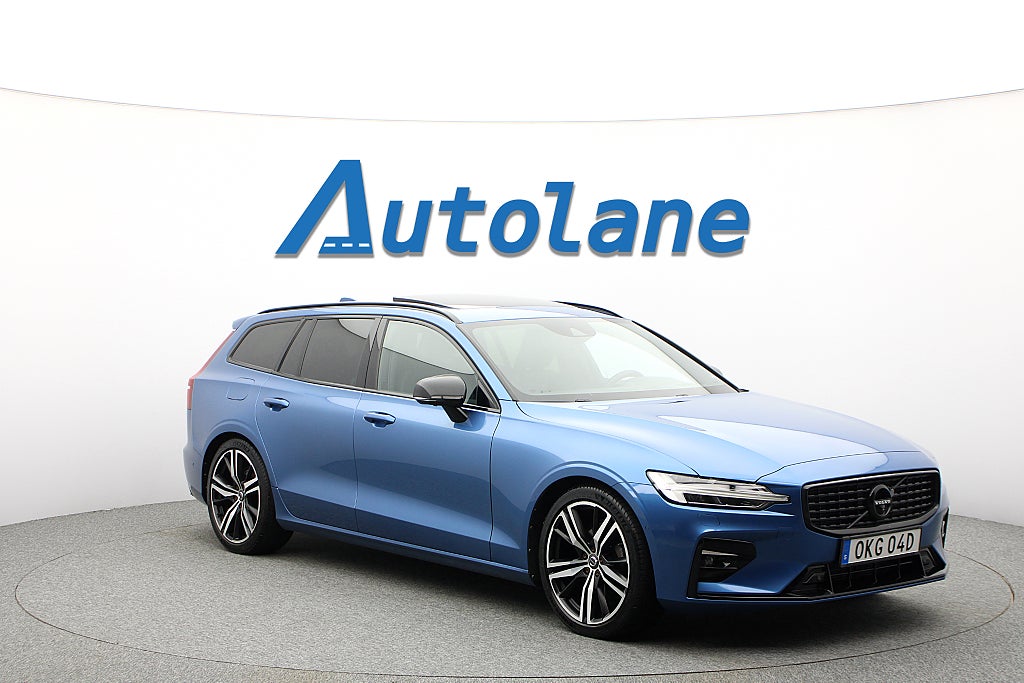 Volvo V60 D4 AWD R-Design Panorama, B&W, Massage, HUD, 360° 190hk