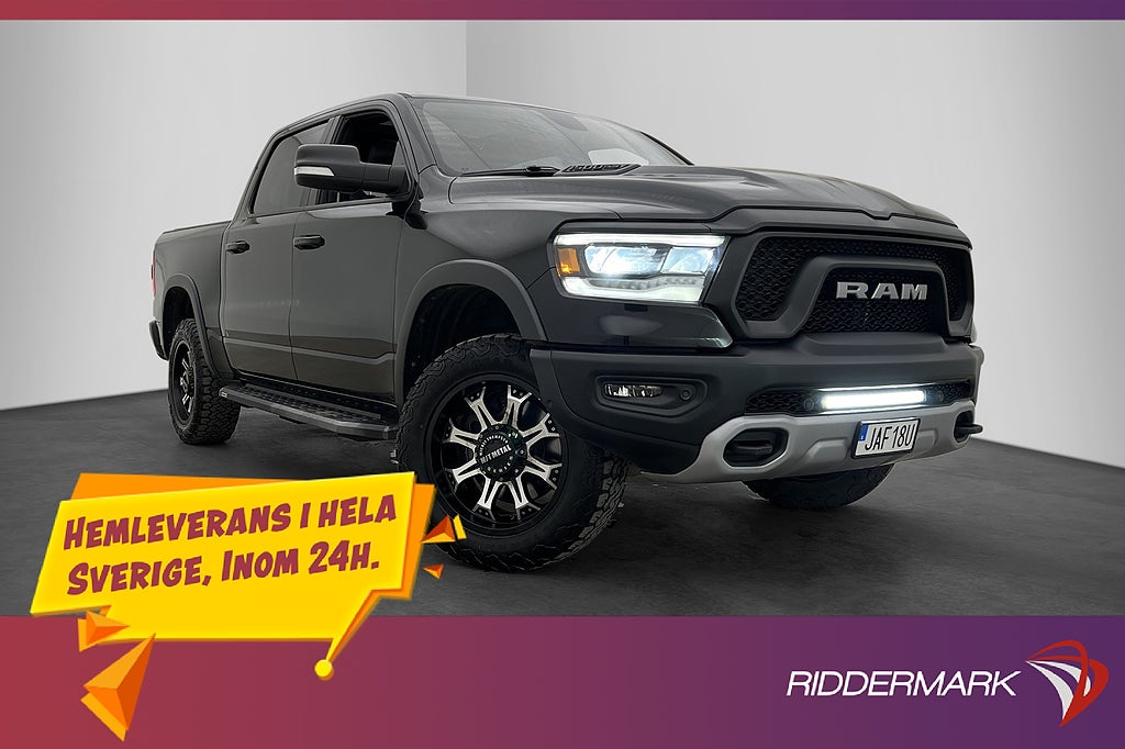 Dodge RAM 5.7 V8 4x4 Rebel Pano Skinn H/K Drag Diff MOMS