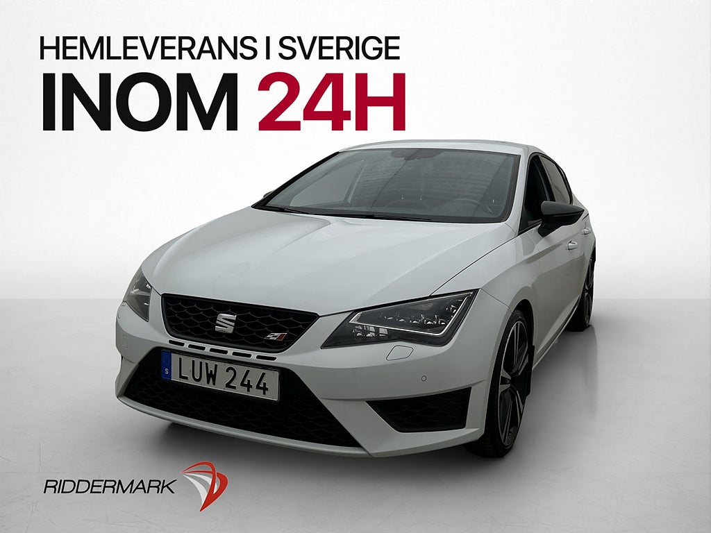 Seat Leon Cupra 2.0 TSI 280hk Kamera Halvskinn Seat-Sound