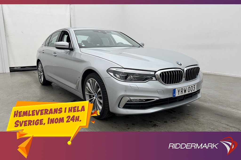 BMW 530e Iperformance 252hk Luxury Line Navi 360° H/K Skinn