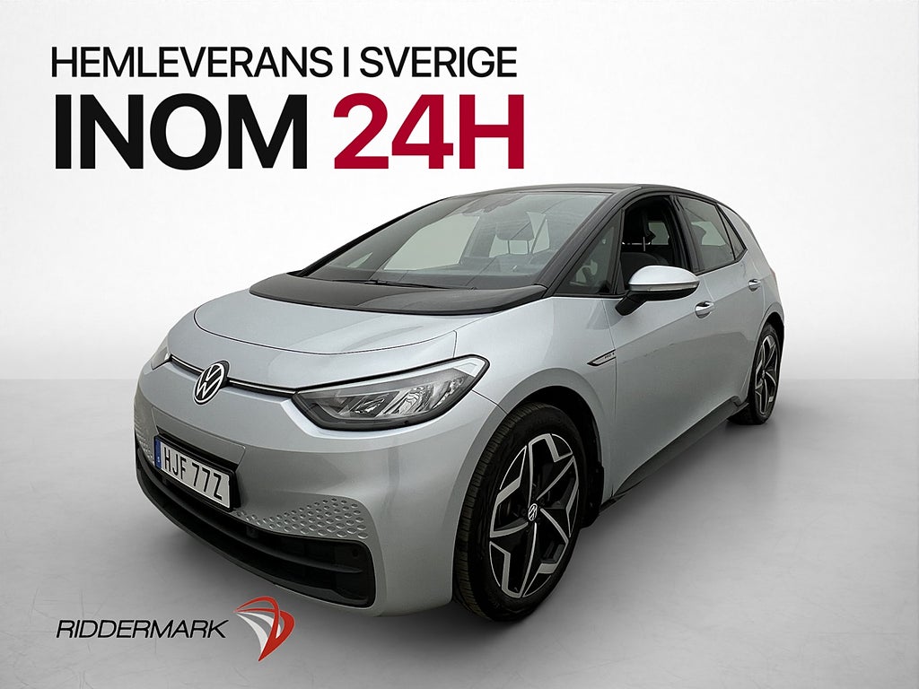 Volkswagen ID.3 Pro S 82 kWh 204hk Värmare CarPlay Rattvärme
