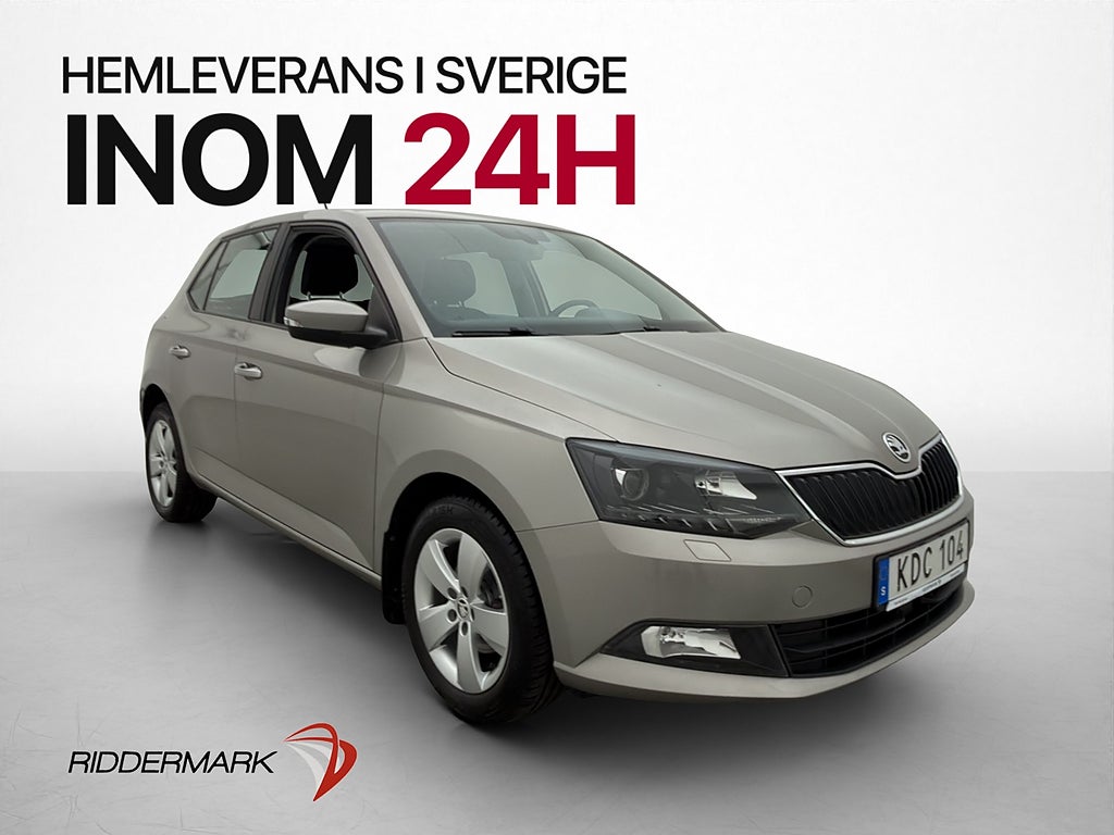 Skoda Fabia 1.0 TSI 95hk Style P-sensorer AC CarPlay