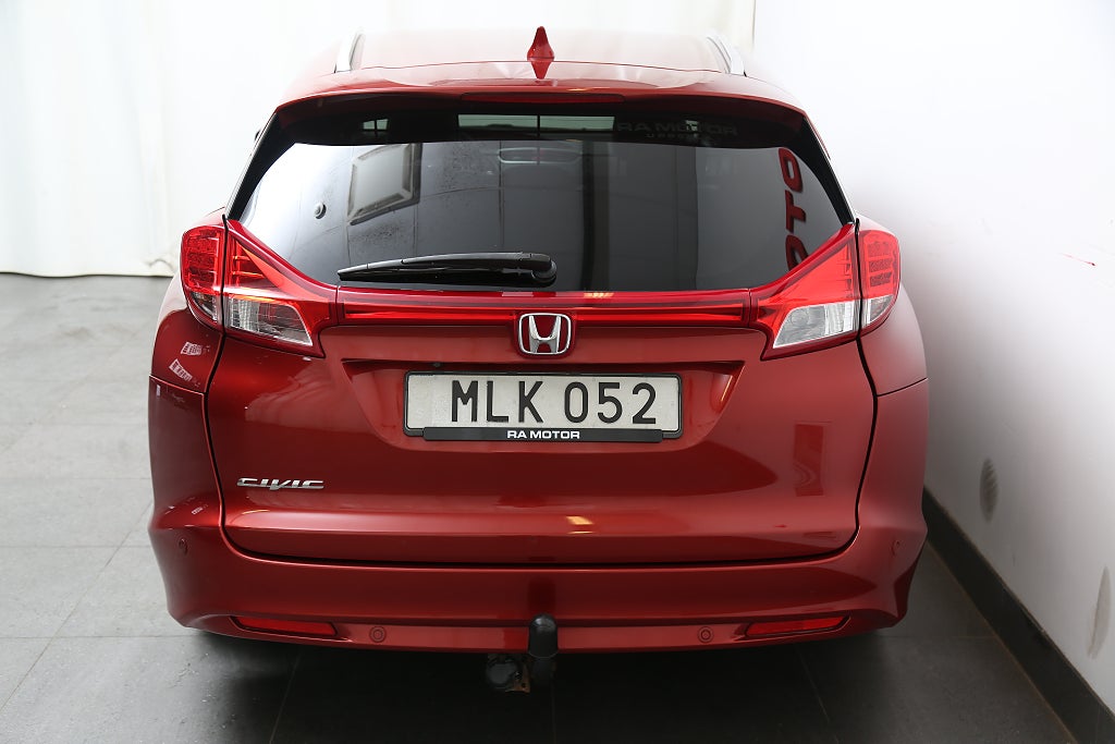 Honda Civic Tourer 1,6 i-DTEC Executive Skinn Kamera Värmare Drag