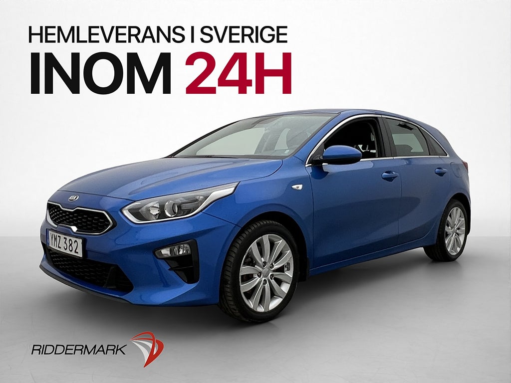 Kia Ceed 120hk Advance Kamera CarPlay Rattvärme Farthållare