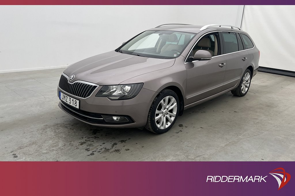 Skoda Superb Kombi TSI 160hk Business Fjärr-värm Skinn Navi