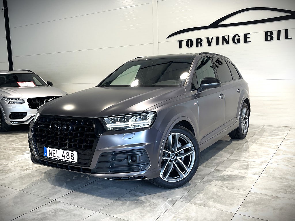 Audi Q7 3.0 TDI V6 Quattro 3,95% Ränta S Line 7-Sits Bose Drag Ljuft 21"