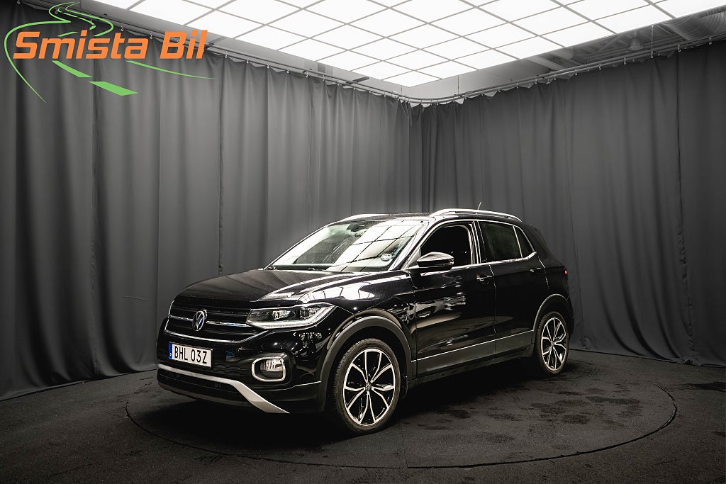 Volkswagen T-CROSS TSI GT DESIGN-BLACK ADAPTIV-FART CARPLAY M&K-VÄRMARE
