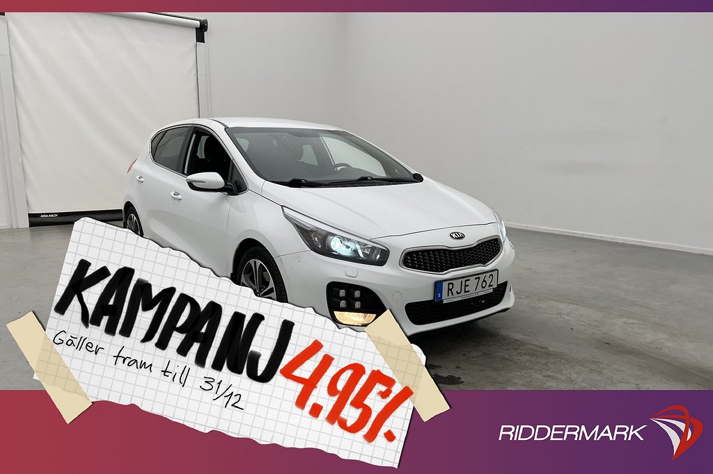 Kia Cee´d 1.6 CRDi 136hk GT-Line Kamera Navi 4,95% Ränta