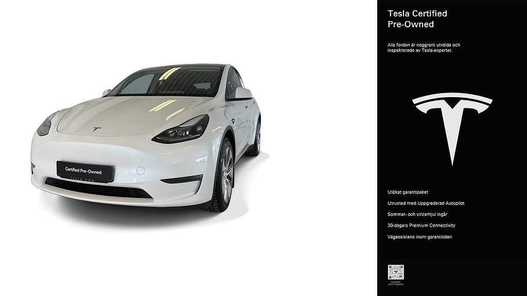 Tesla Model Y Long Range AWD Certified Pre-Owned 3,84% ränta