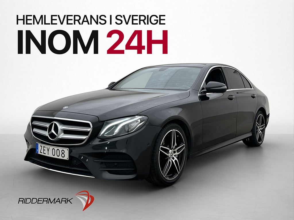 Mercedes-Benz E 220 d AMG Pano Burmest Drag Kamera M/K-Värm