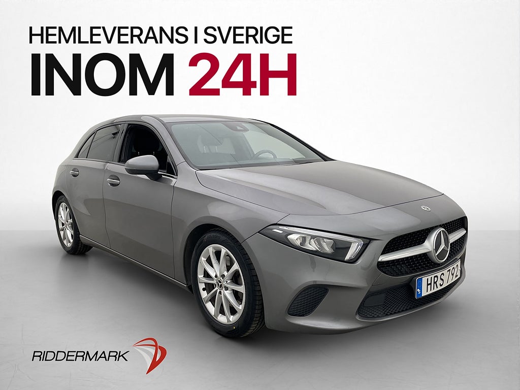 Mercedes-Benz A 200 163hk B-Kamera Halvskinn Bluetooth