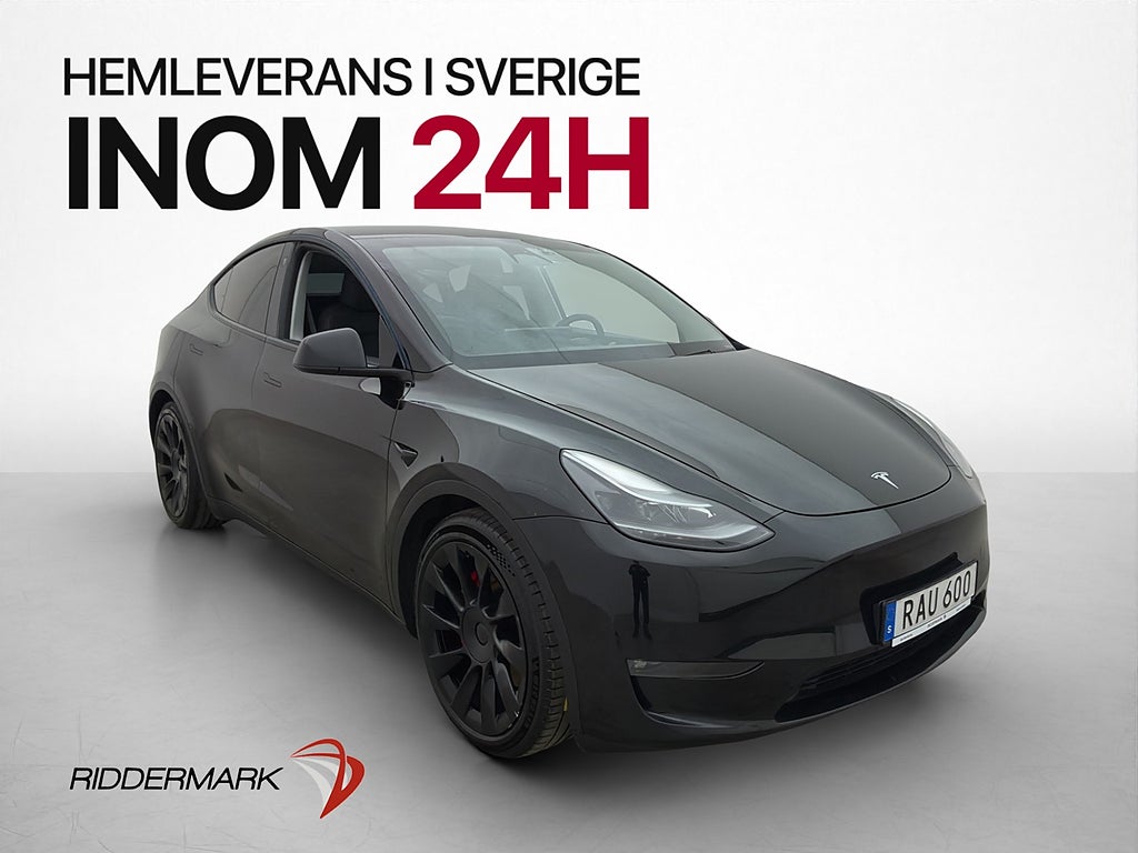 Tesla Model Y Performance 534hk Autopilot Kamera Pano MOMS