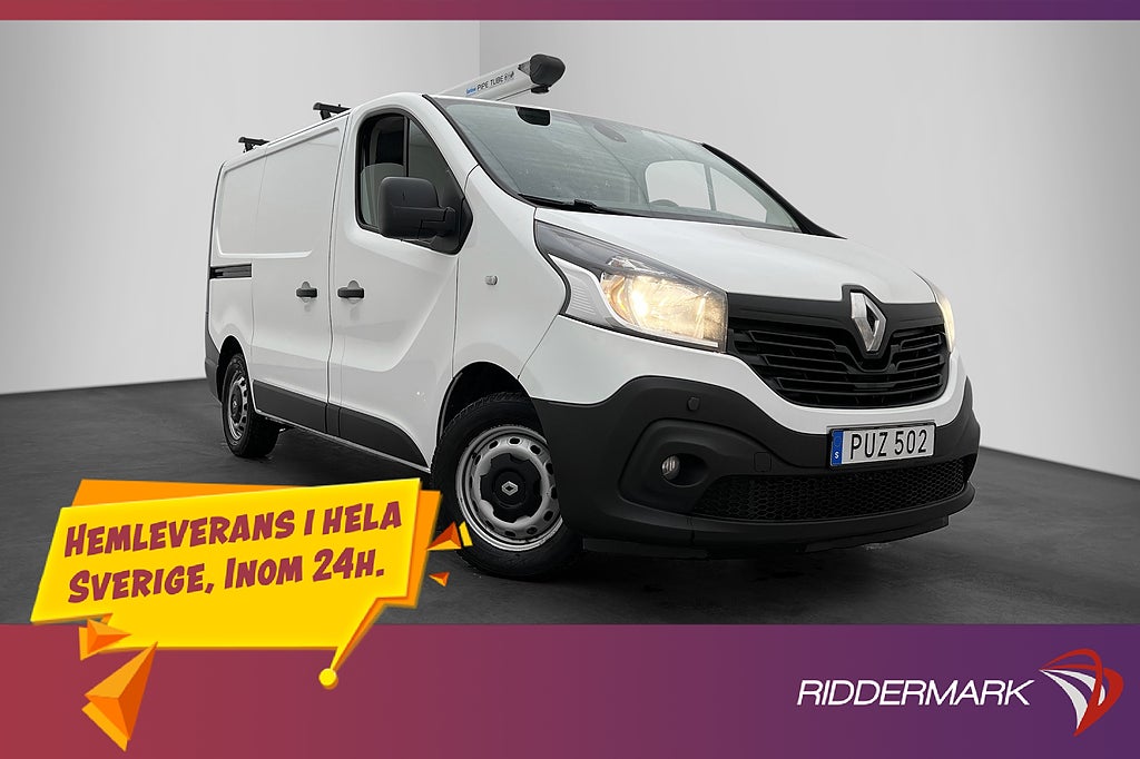 Renault trafic 1.6dCi Värmare Dragkrok 3-Sit PDC 2xDörr Moms