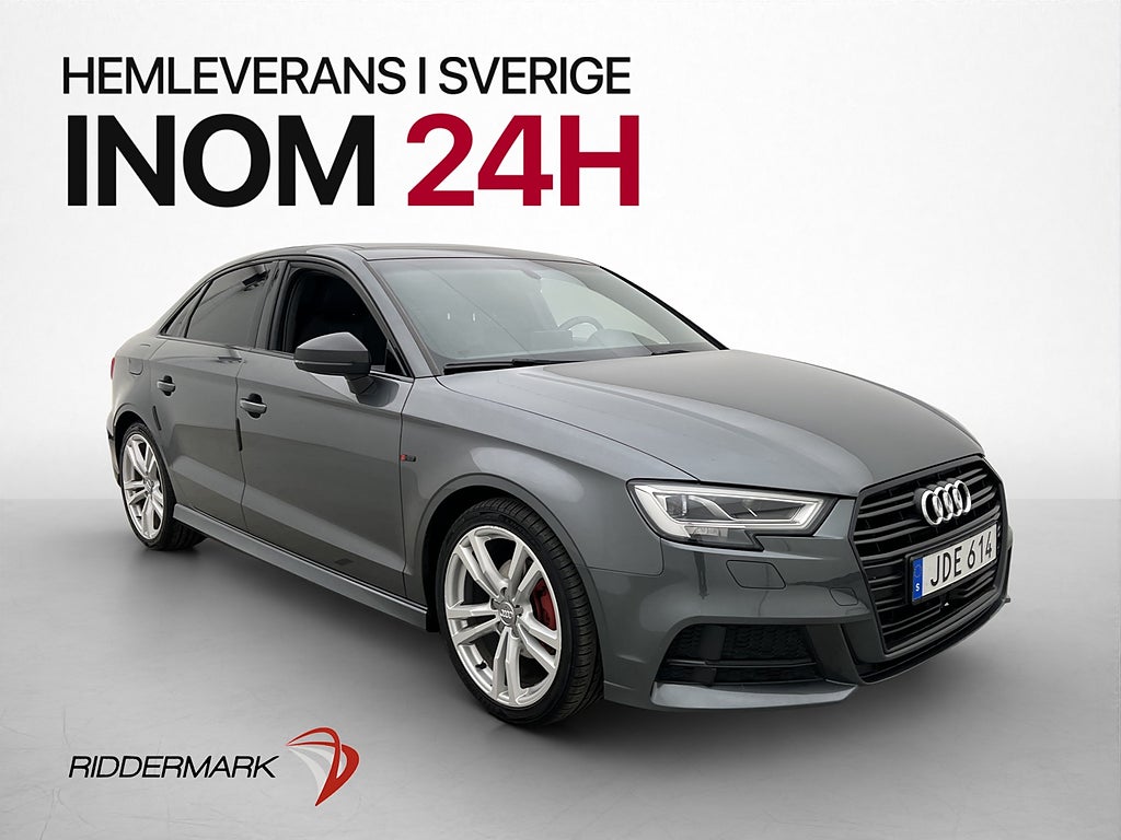 Audi A3 Sedan 2.0 TDI 150hk S-Line Pano B&O Farthållare